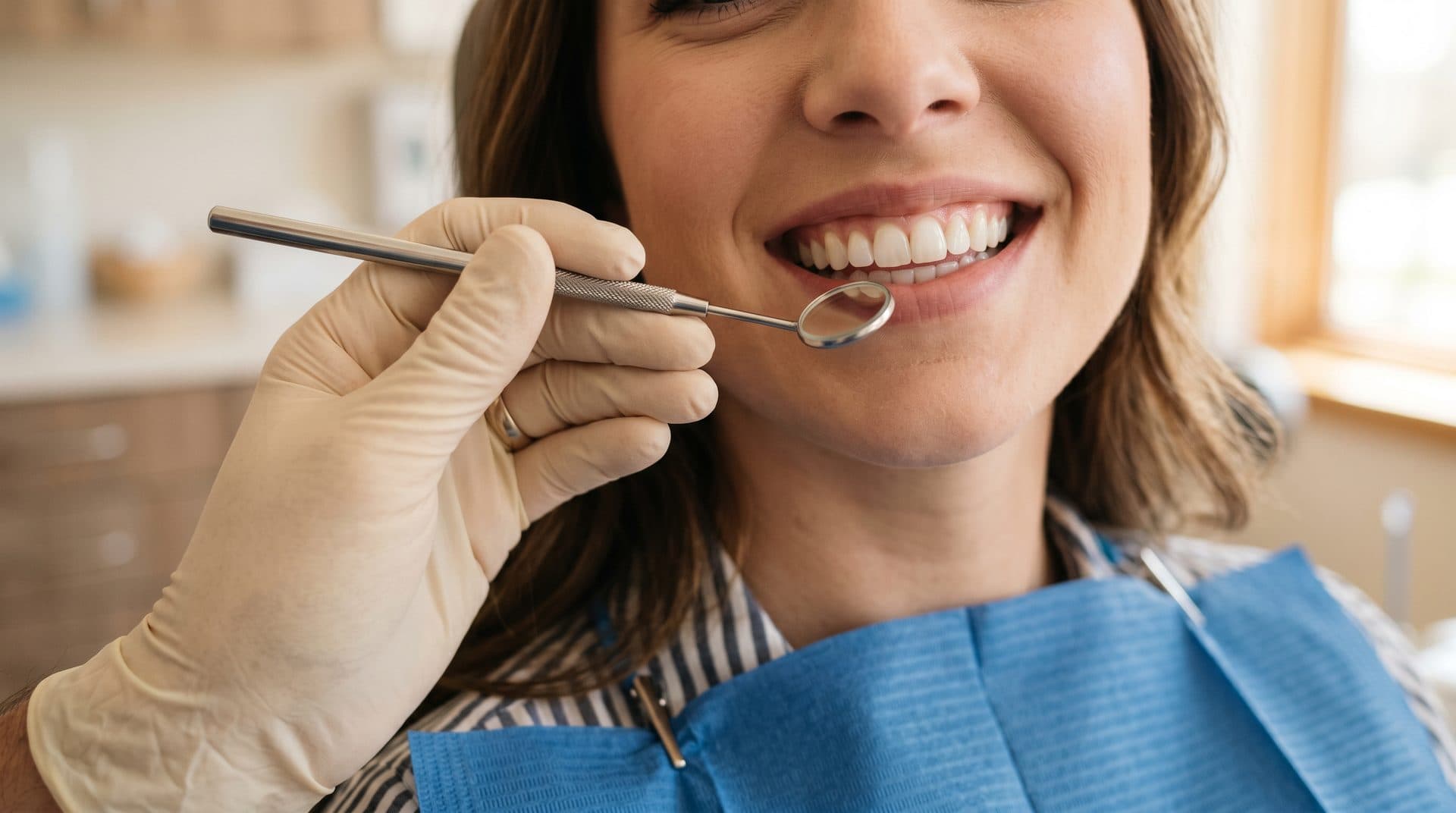 Dentista respondiendo dudas sobre higiene dental en consulta de Ferrol