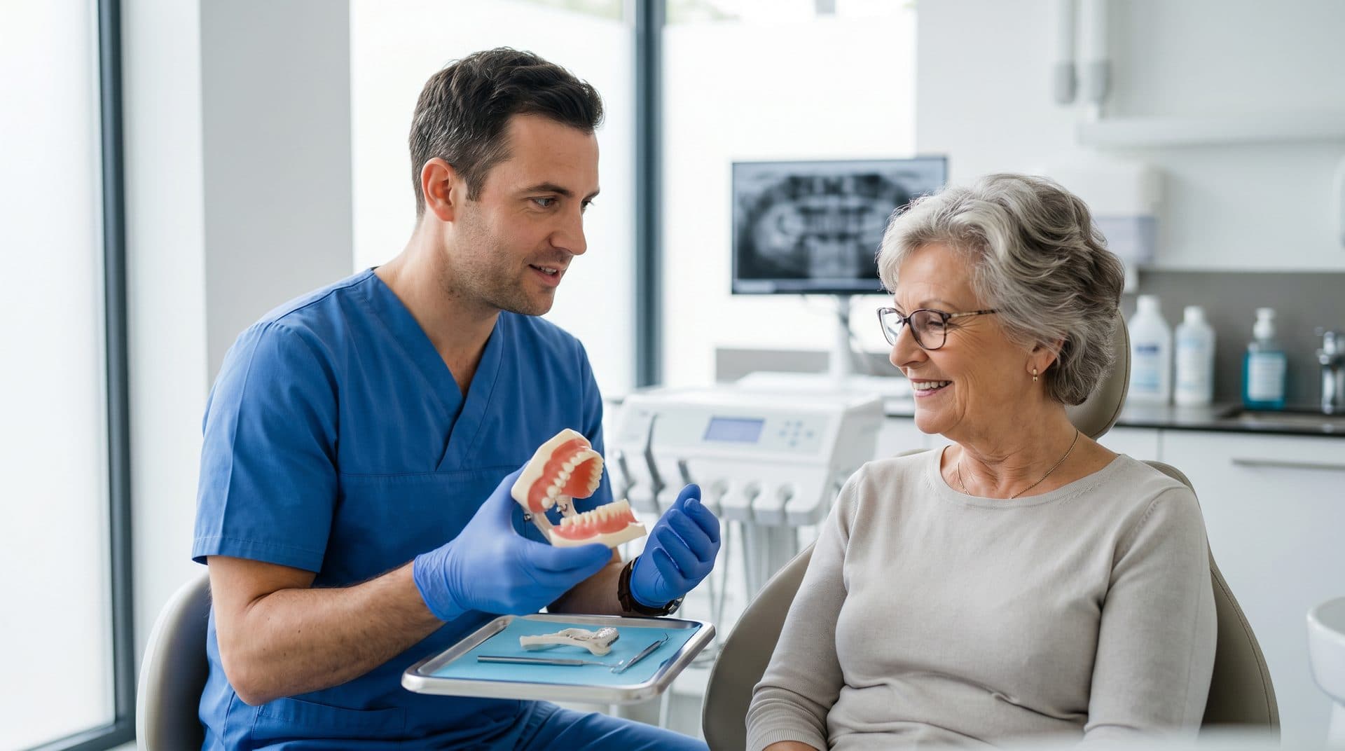 Consulta dental en Ferrol para valoración de prótesis dentales